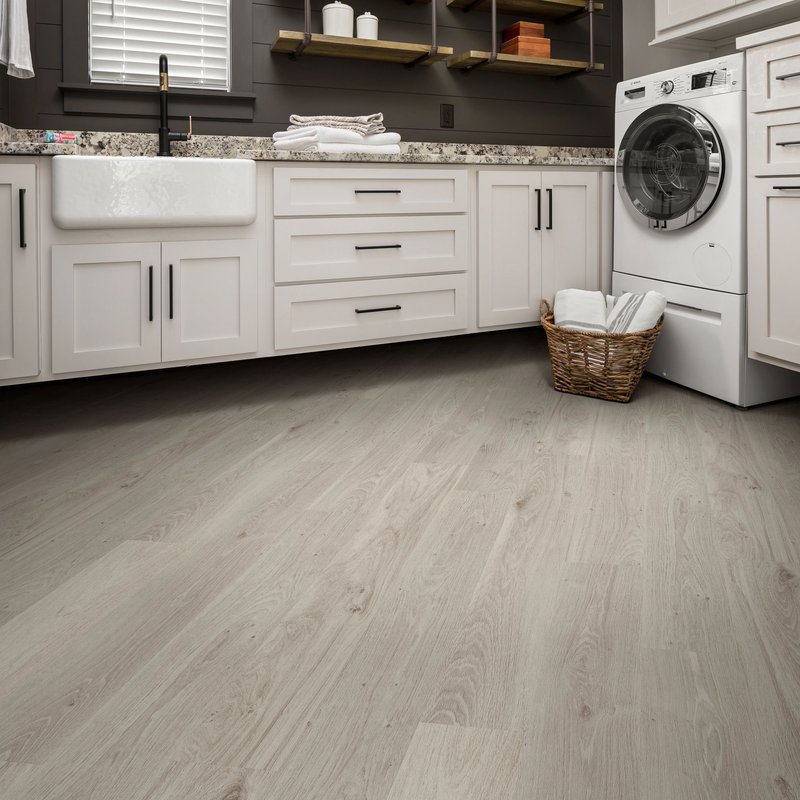 gray vinyl flooring by Green Carpet Co. - The Flooring Connection in San Antonio, TX